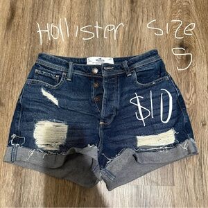 Hollister Women's Blue Denim Shorts